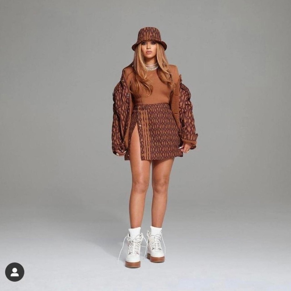 Adidas x Ivy Park Monogrammed Mini Skirt
